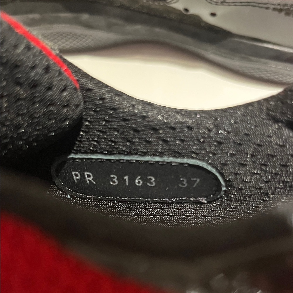 Prada Americas Cup Mesh and Patent Lace-Up Sneakers - Picture 7 of 16